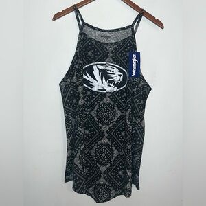Wrangler NEW Womens Missouri Mizzou Tigers Bandana Print Tank Top Sz XXL